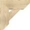 Ekena Millwork Traditional Slat Rough Sawn Bracket w/ Offset Brace, Douglas Fir, 8"W x 20"D x 20"H BKT0806X20X20TRA06RDF - alternate 2